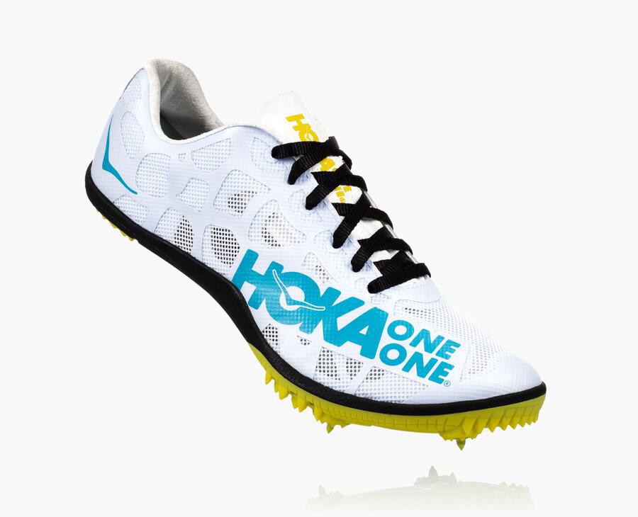 Pánske Spikes Hoka One One Lacno - Rocket X - Biele / Modre 31065-MHAG